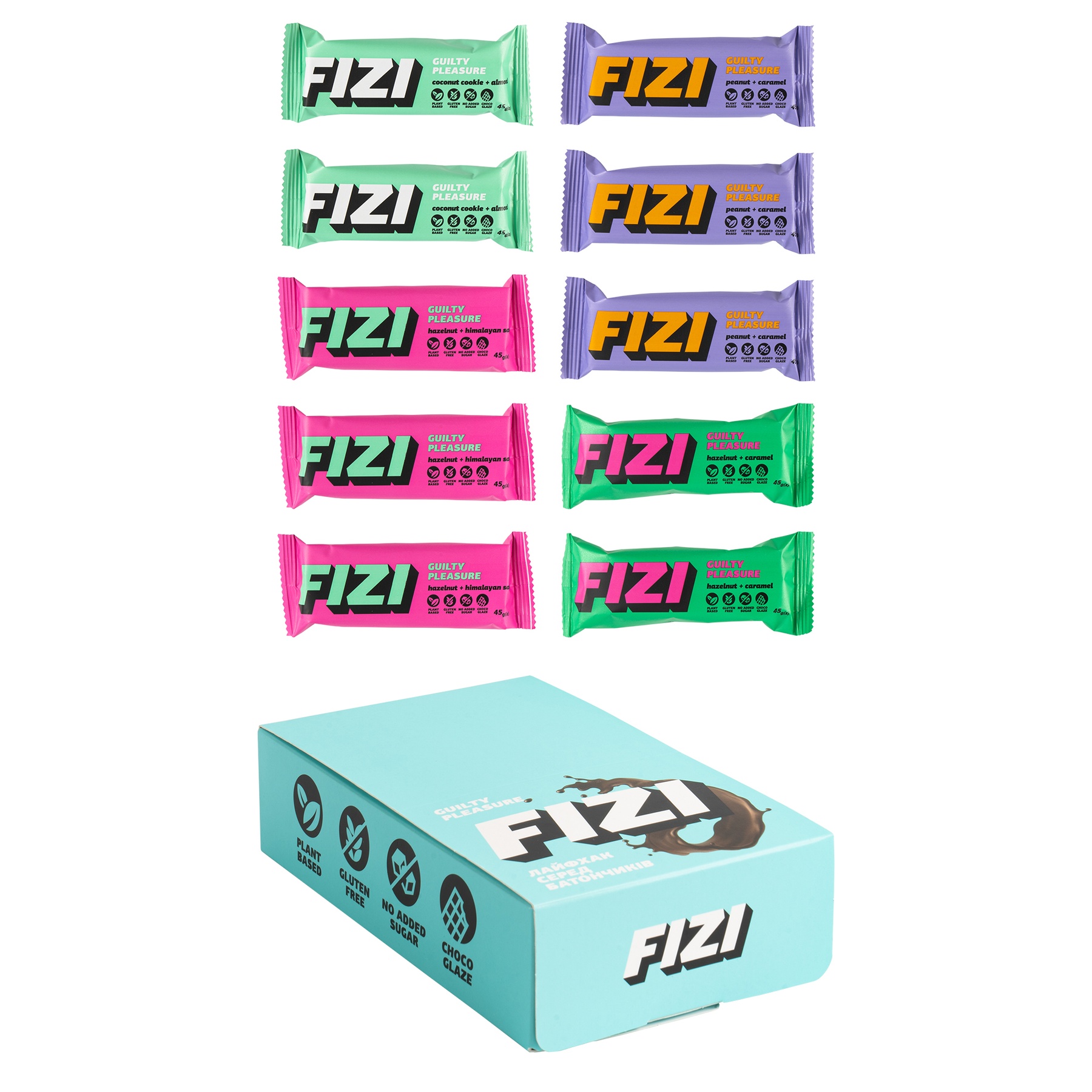 Купити BOX шоколадних батончиків FIZI