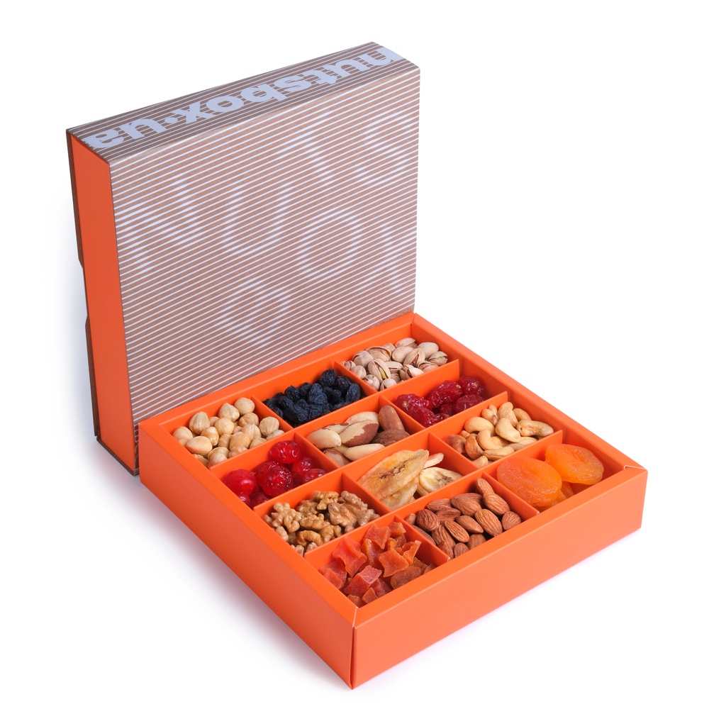 Купити Подарунковий набір горіхів та сухофруктів NUTSBOX №10  "Ювелірна Композиція"